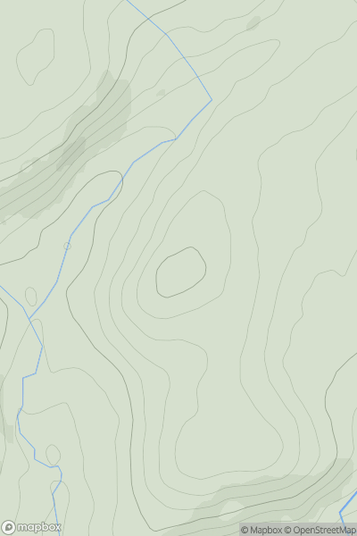 Thumbnail image for Cefn [South-West Wales] [SN619611] showing contour plot for surrounding peak